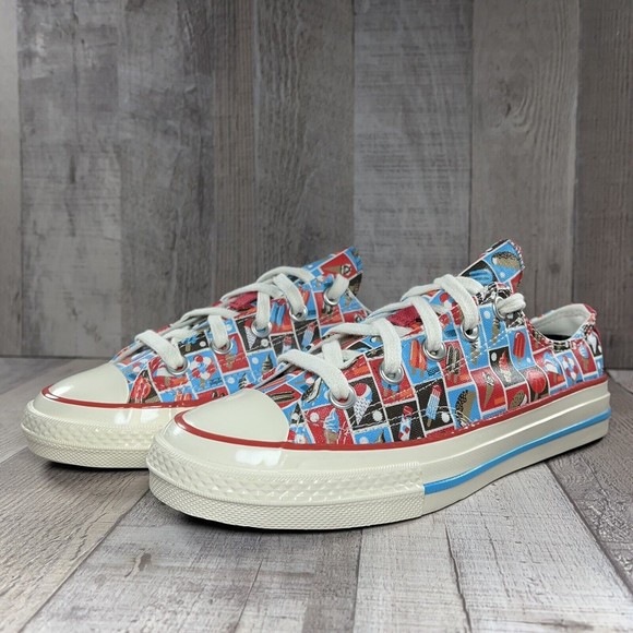 Converse Chuck 70 Frozen Treats Youth Sneakers Soft Red Blue Size 3 A00519F - Picture 4 of 15